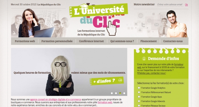 FORMATION WEB : Découvrez l'Université du Clic 