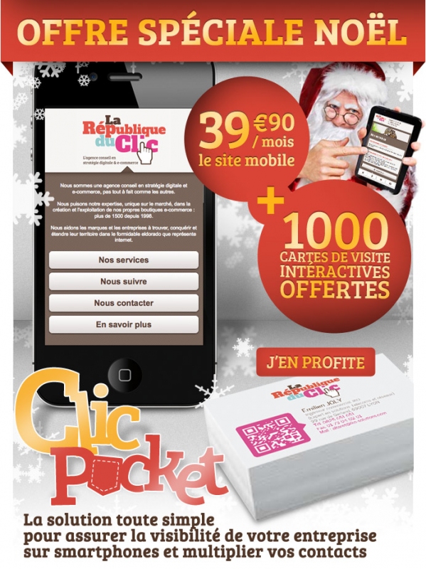 NOUVEAU, La Rep du Clic invente ClicPocket : Pour gagner des contacts, cest dans la poche !