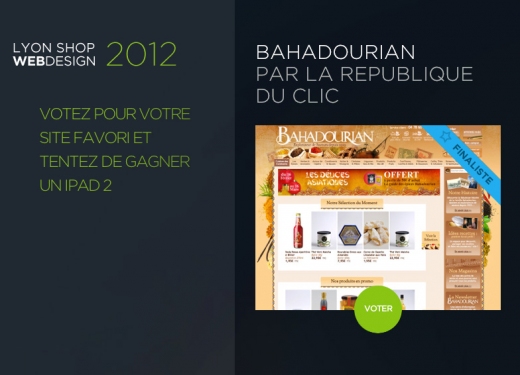 La République Du Clic est en finale du concours Lyon Shop WebDesign 2012 !