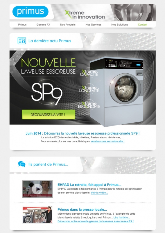 Newsletter Juin Primus Laundry