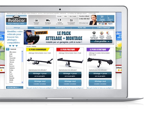 Comment conserver le leadership de la vente d�attelage voiture sur internet ?