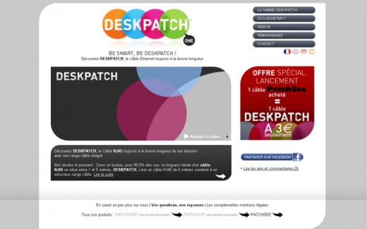 Deskpatch.com : le câble réseau drôlement plus intelligent.